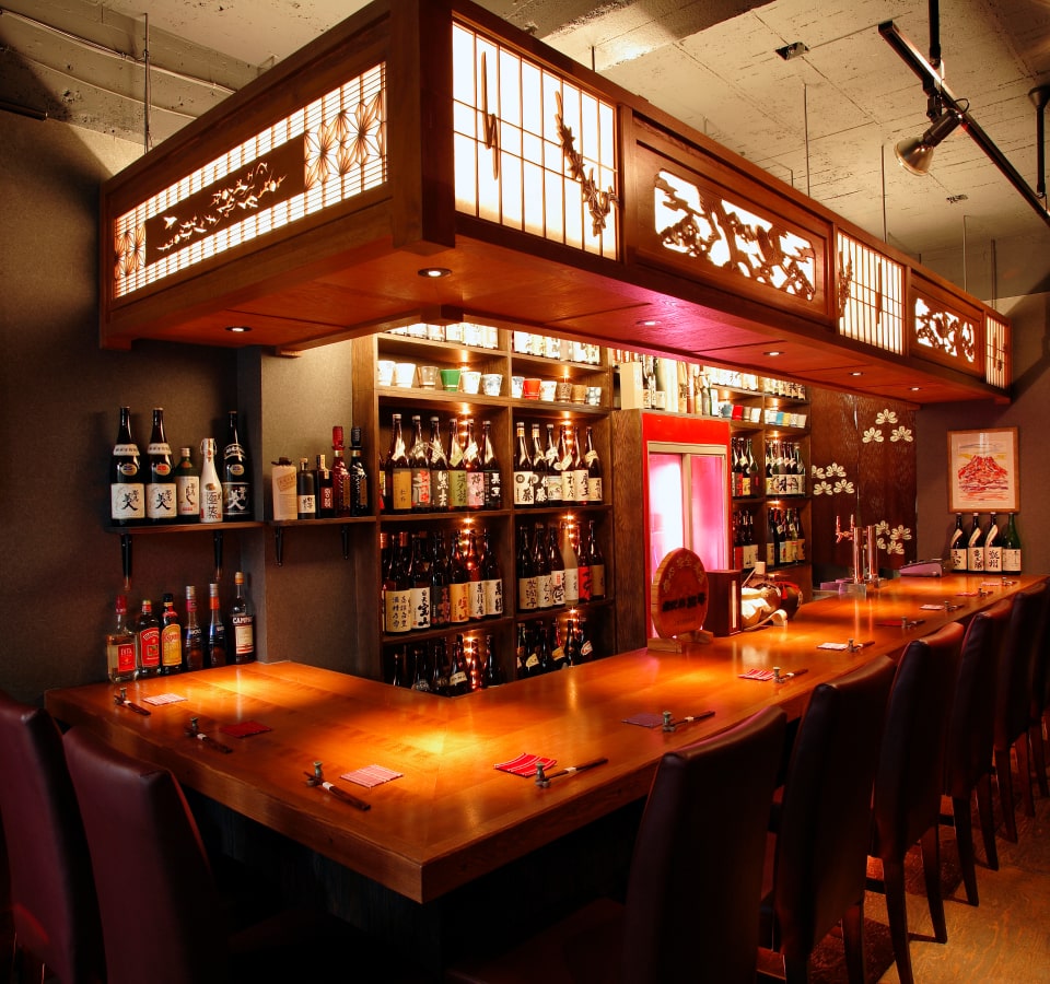 いっとく家 本店 店内 カウンターです。